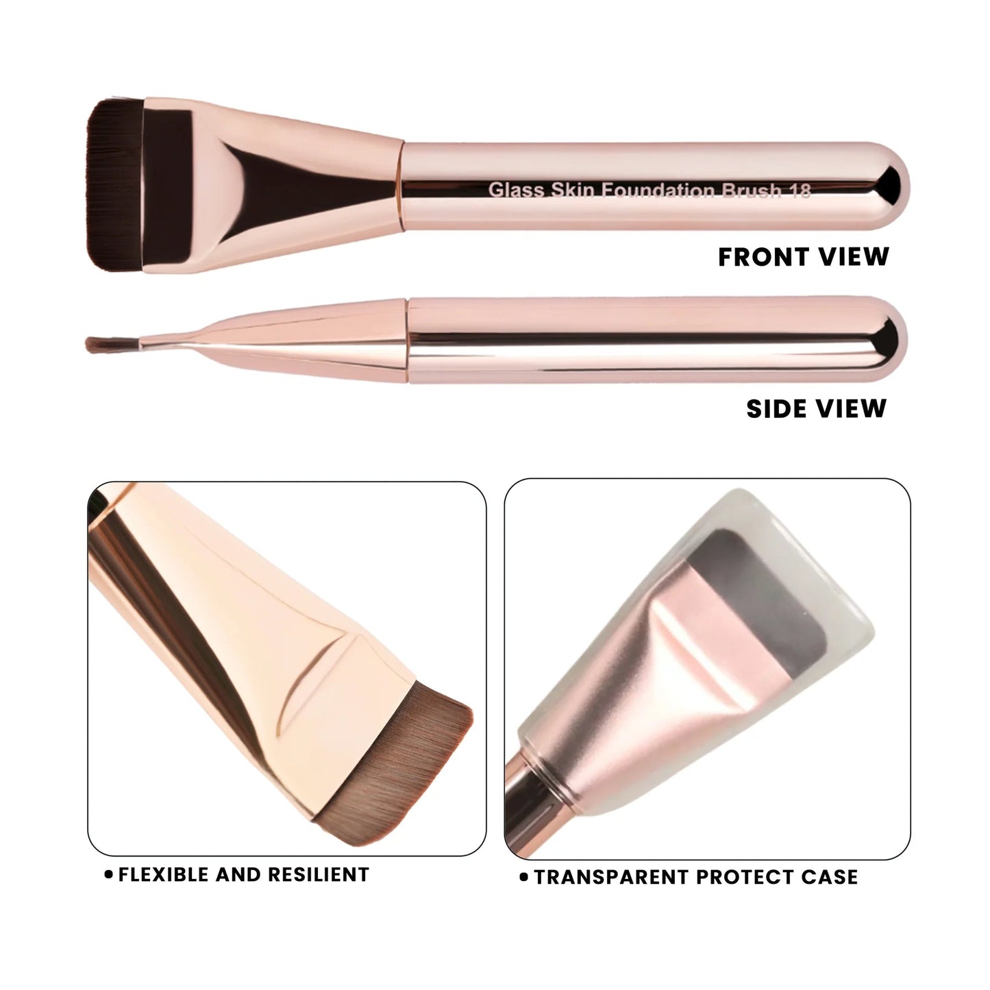 Milagro Beauty Glass Skin Foundation Brush