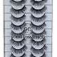 GOURI COSMETICS™ 3D FALSE EYELASHES - False Eyelashes for Women - (10 Pair Pack)