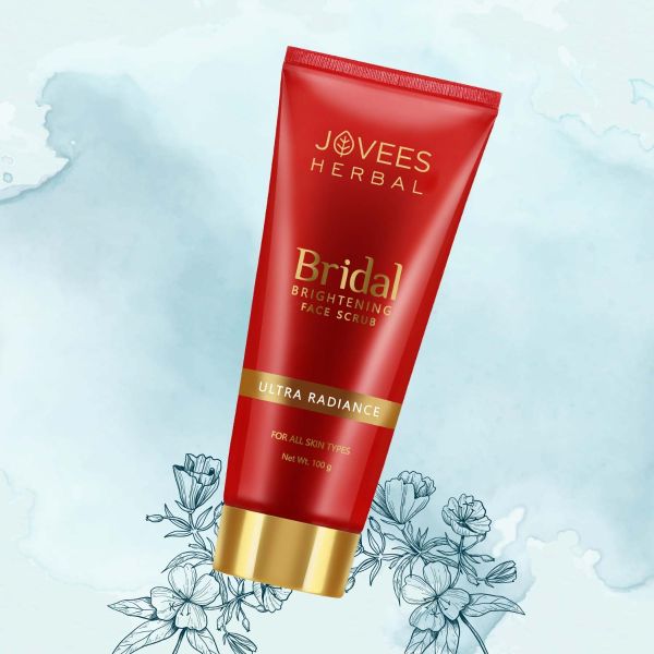 Jovees Bridal Brightening Face Scrub |Turmeric & Pearl Millet Flour 100g