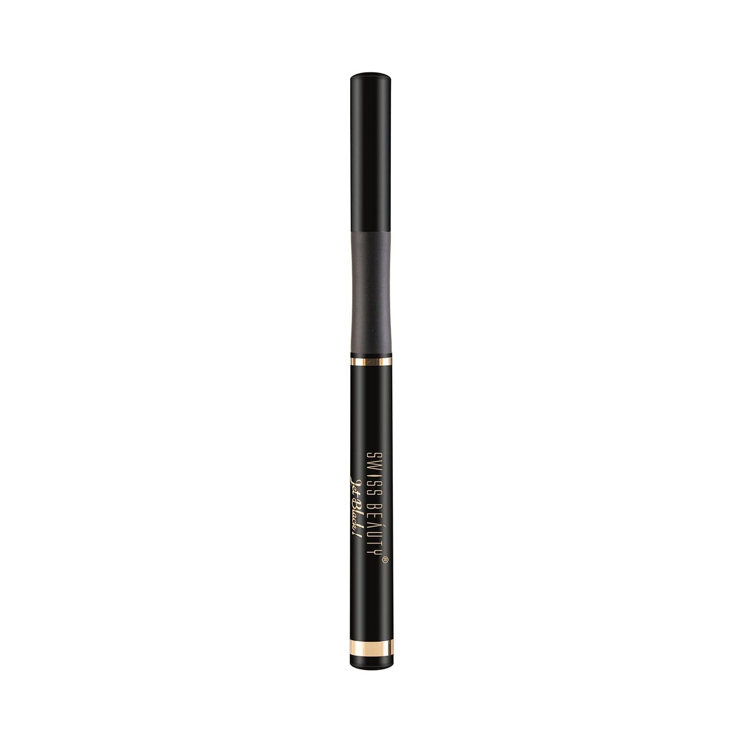 SWISS BEAUTY Waterproof And Long Wearing Bold Felt Tip Pen Glossy Eyeliner | Smudge Proof Eye Makeup | Quick Drying | Jet Black 1.2ml