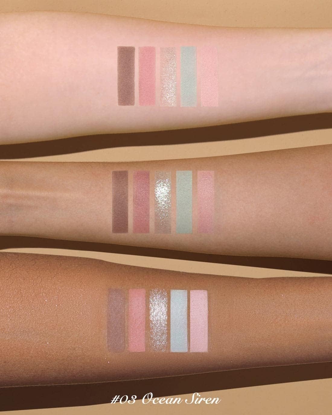 Flower Knows Moonlight Mermaid Five-Color Jewelry Eyeshadow Palette 6.3g (03 Ocean Siren)