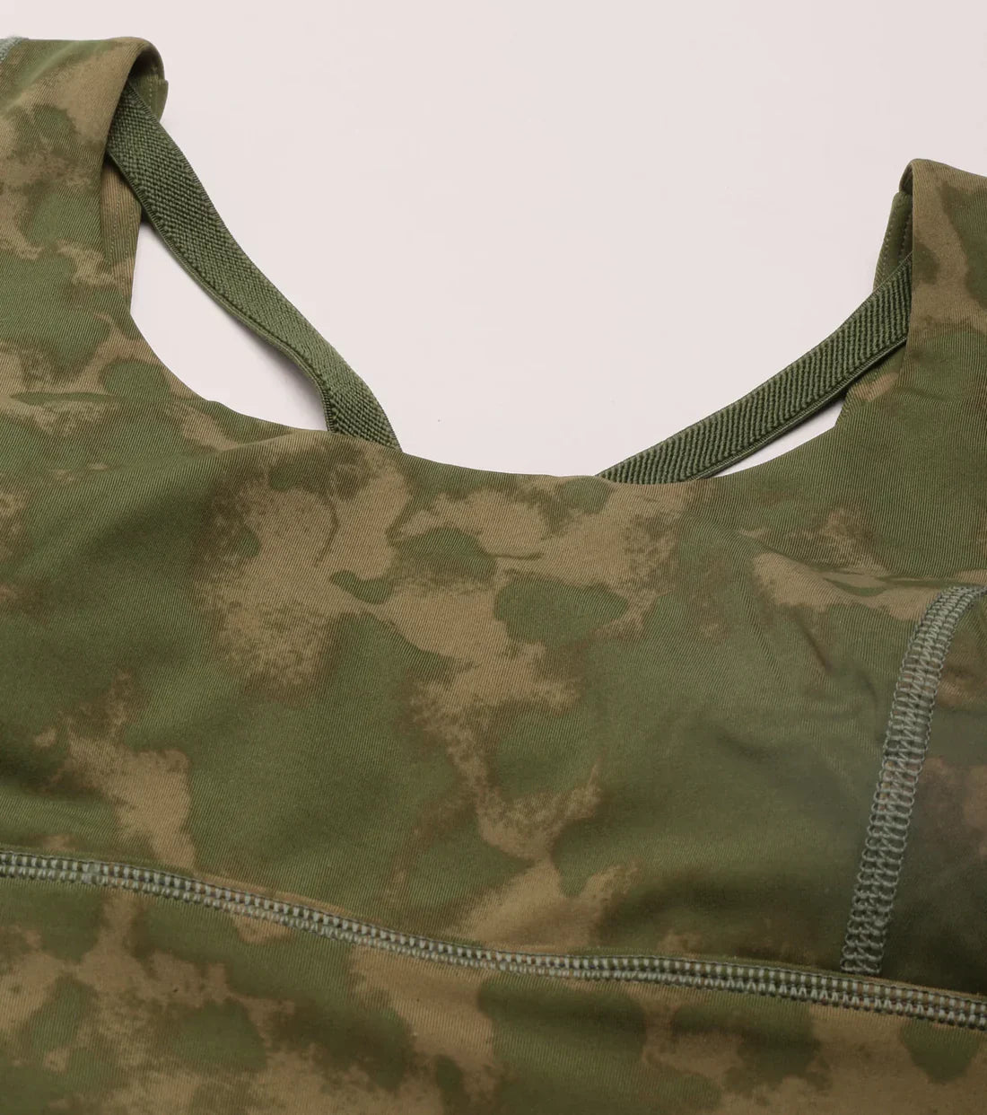 Enamor Longline Sports Bra – Printed | Scoop Neck Medium Impact Dry Fit Sports Bra | Held-in Fit E217