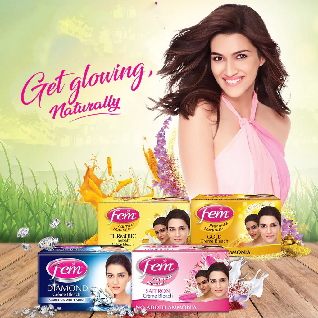 Fem Creme Bleach Turmeric & Milk 24g