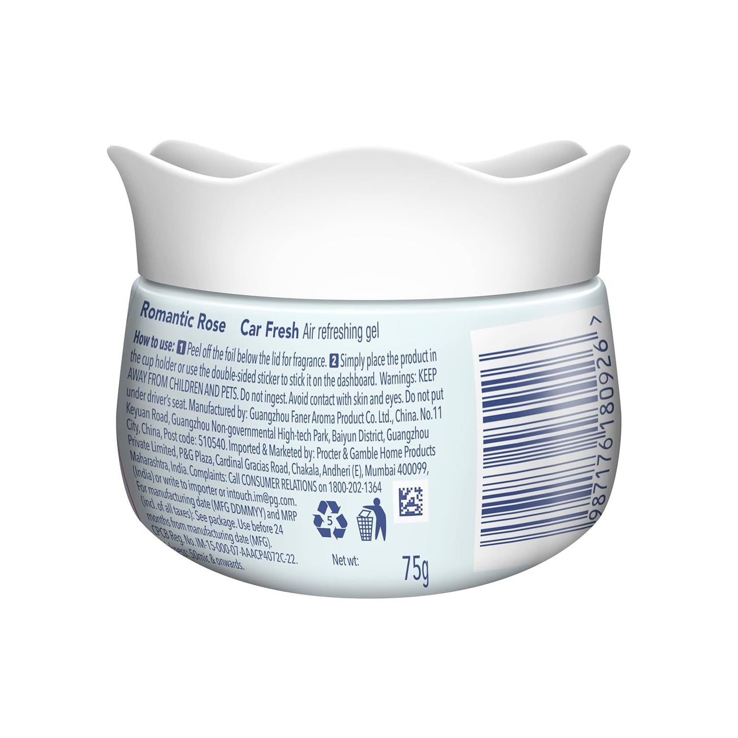 Ambi Pur Car Fresh Romantic Rose 75g