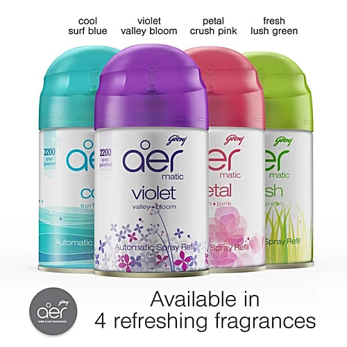 Godrej aer Matic Petal Crush Pink Festive Pack 2200 Sprays Guaranteed