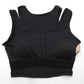 Enamor Shelf Bra Crop Vest | Crew Neck Vest With In-Built Shelf Bra Support | Hugged Fit E123