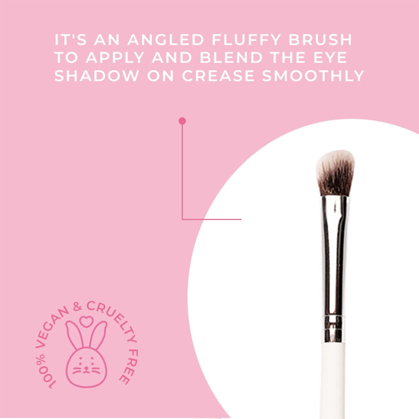 Plume ANGLED CREASE BLENDING/NOSE CONTOUR BRUSH  P10