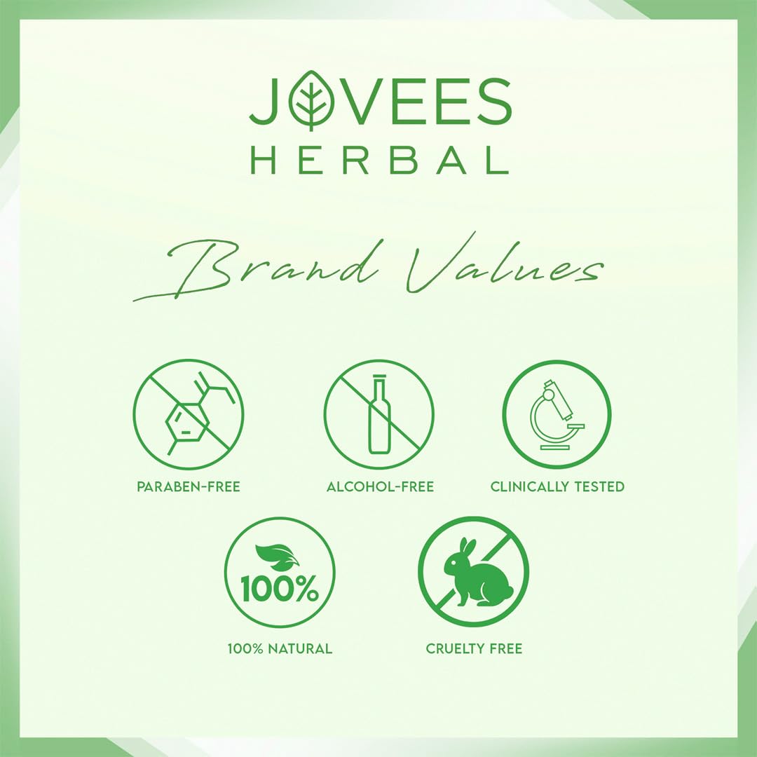 Jovees Herbal Thyme & Tea Tree Anti Dandruff Shampoo | With Tea Tree, Thyme & Lemon Extract | For All Hair Type | Prevents Dandruff & Dry Scalp 300ml