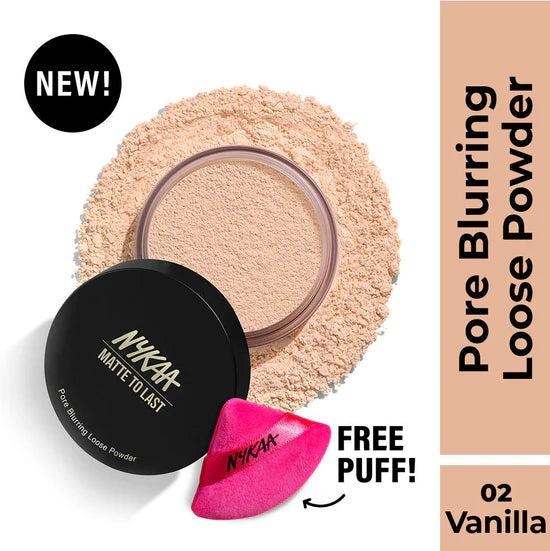 NYKAA MATTE TO LAST PORE BLURRING LOOSE POWDER 10g