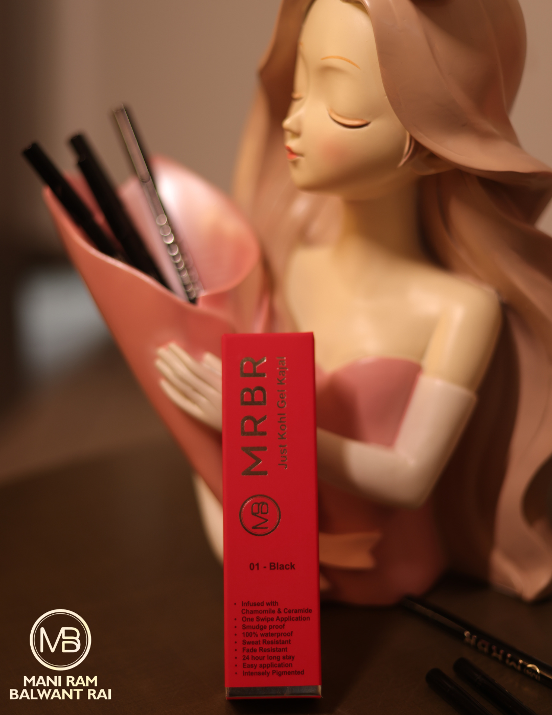 MRBR JUST KOHL GEL KAJAL 1.2g⏐+ FREE MRBR SINDOOR