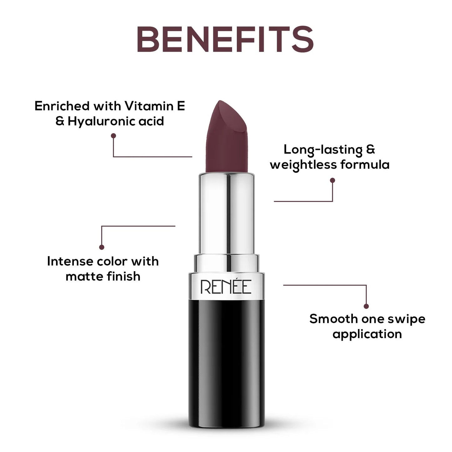 RENEE Stunner Matte Lipstick You 4g