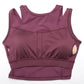 Enamor Shelf Bra Crop Vest | Crew Neck Vest With In-Built Shelf Bra Support | Hugged Fit E123
