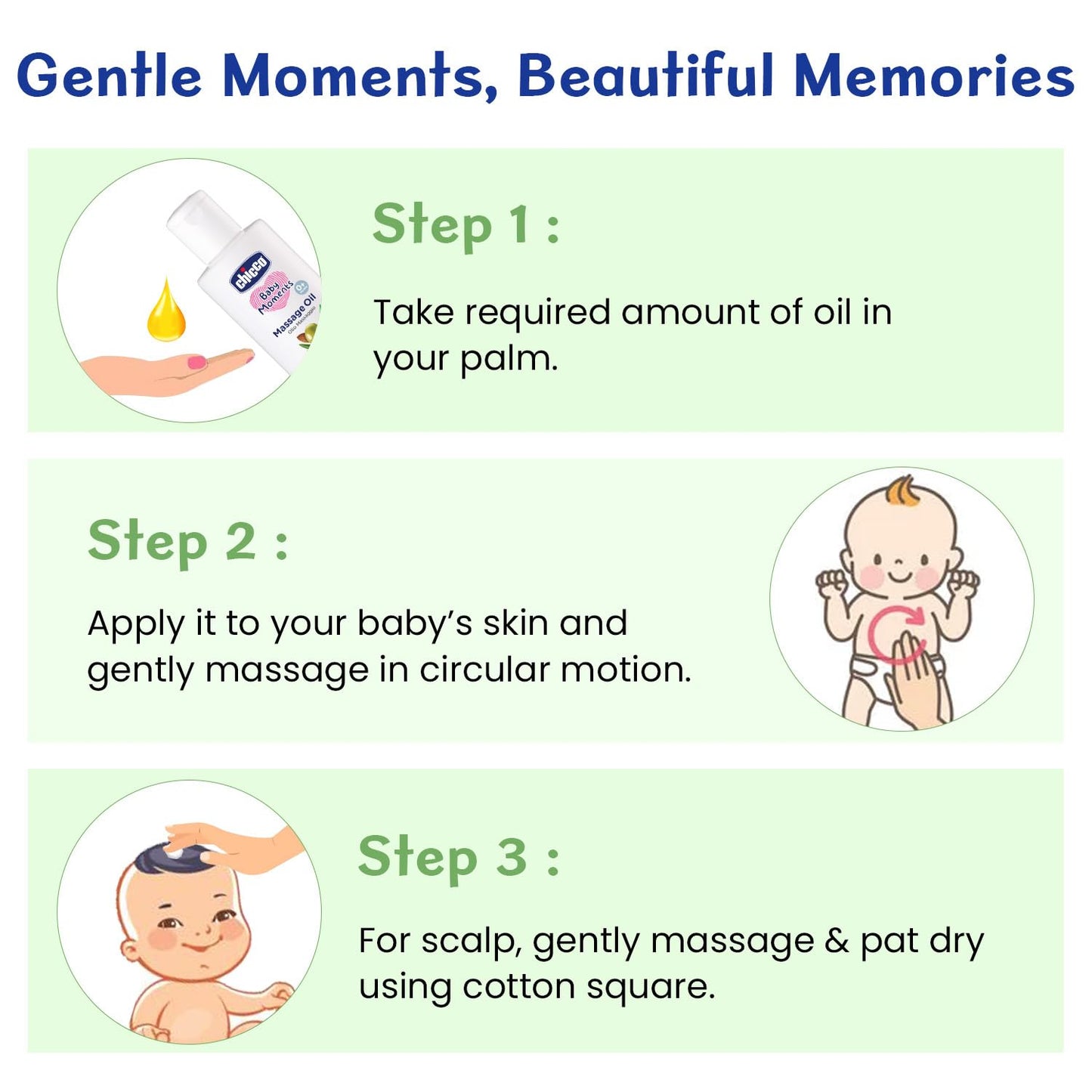 Chicco Baby Moments Massage Oil, Olive and Almond Oil 100ml