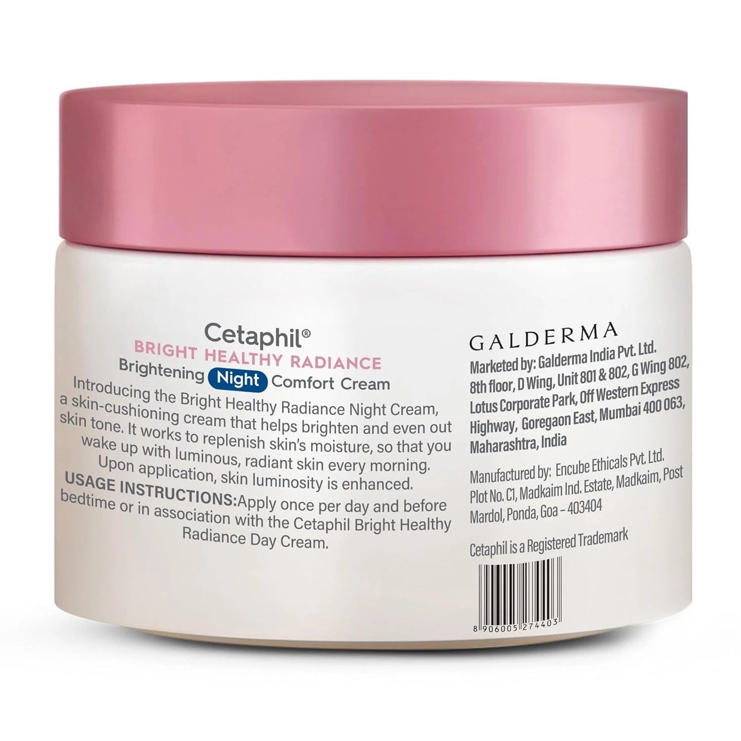 Cetaphil Brightening Night Comfort Cream 50g