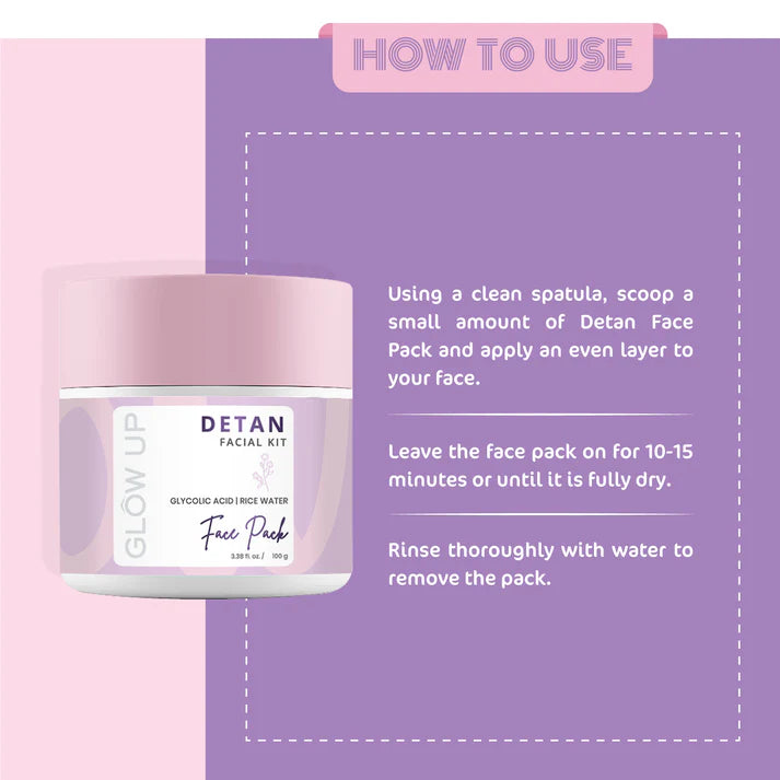 Glowup DETAN FACE PACK 100g
