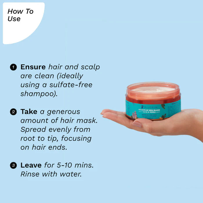 PILGRIM Argan Oil Hair Mask with White Lotus & Camellia 200ml