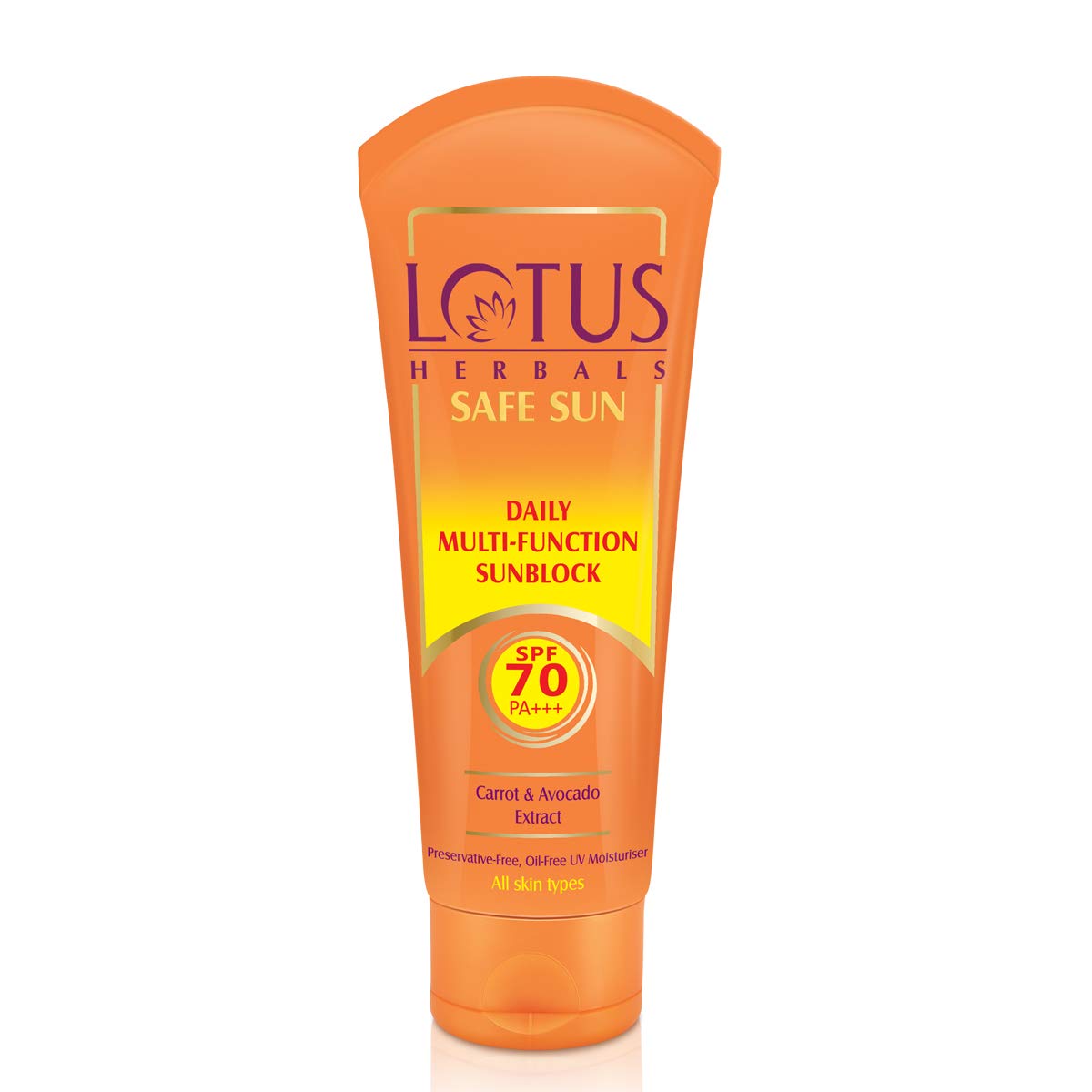 Lotus Herbals Safe Sun Daily Multi-Function Sunblock SPF 70 Pa+++ 60gm