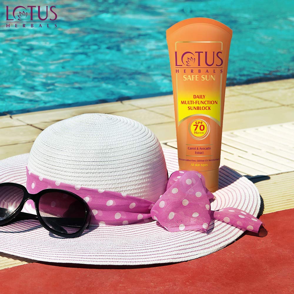 Lotus Herbals Safe Sun Daily Multi-Function Sunblock SPF 70 Pa+++ 60gm