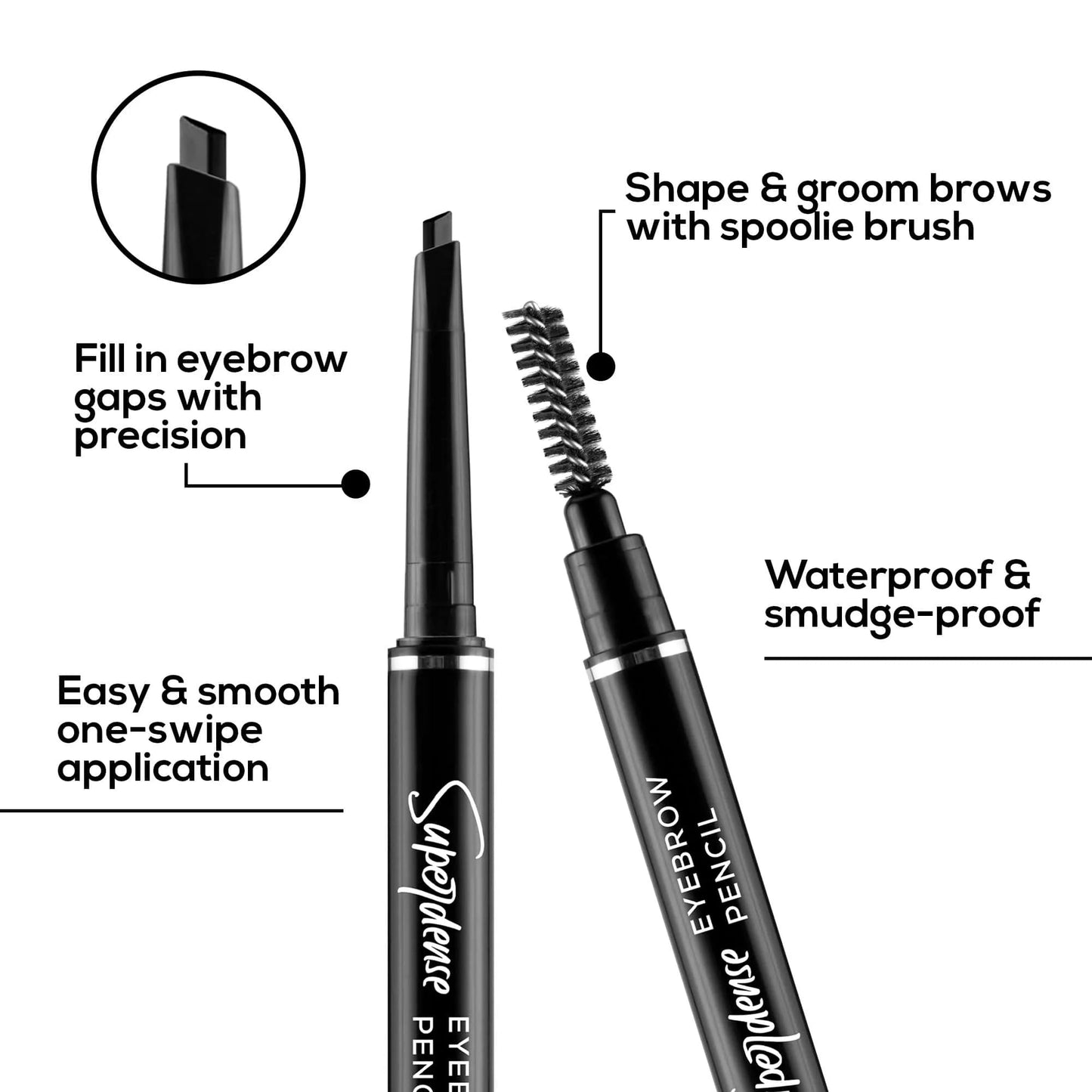 RENEE Superdense Eyebrow Pencil Black 0.4 gm