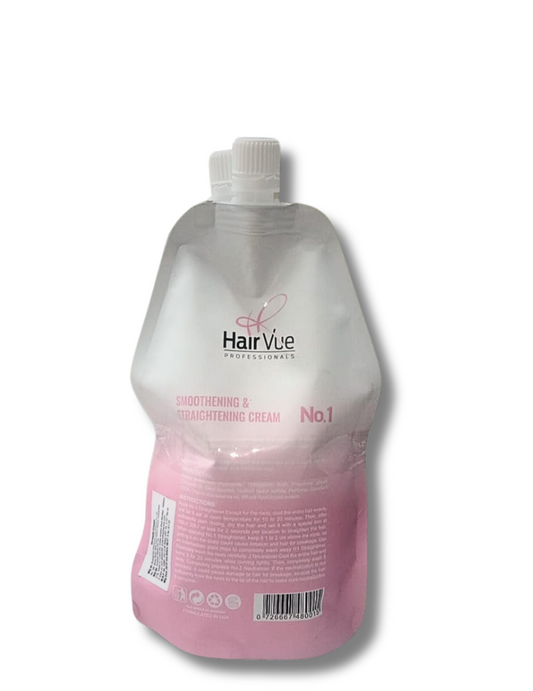 Hair Vue Professionals Smoothing & Straightening Cream Conditioning Cream No.1 And No.2 Combo