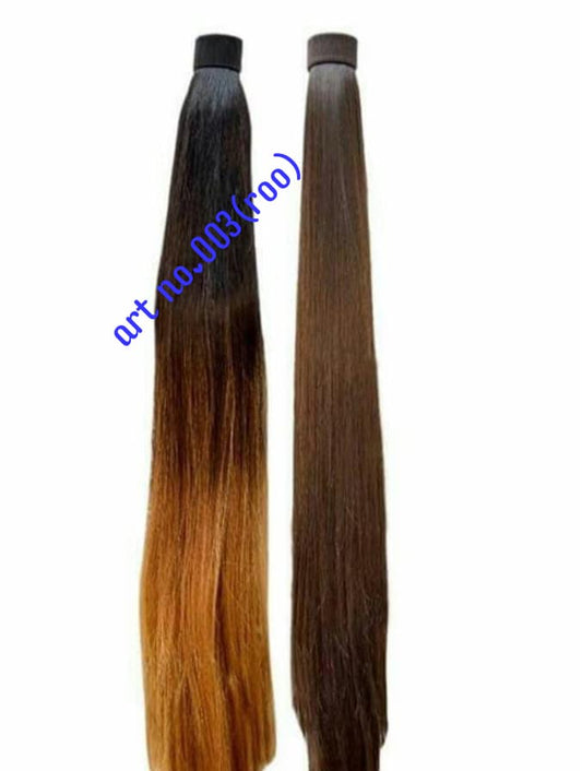 HAIR EXTENSIONS NR#3 (BLACK,NATURAL BROWN,HIGLIGHT AND GLOBAL