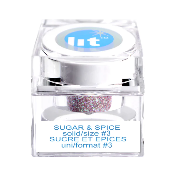LIT COSMETICS – SUGAR & SPICE SIZE #3 GLITTER (SOLID)