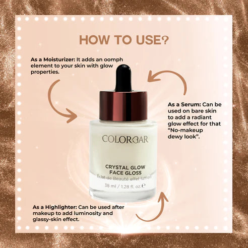 COLORBAR CRYSTAL GLOW FACE GLOSS 01 GOLDEN GAZE 38ml