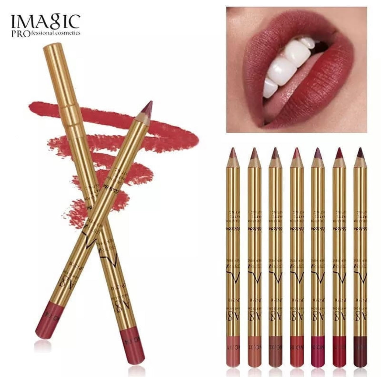 Imagic 8 Colours Makeup Lipliner Set