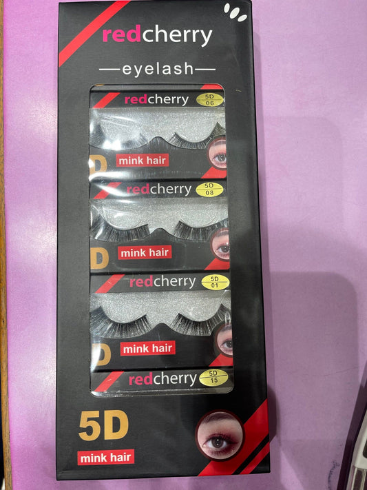Red Cherry 5d Eye Lash 10 Pcs