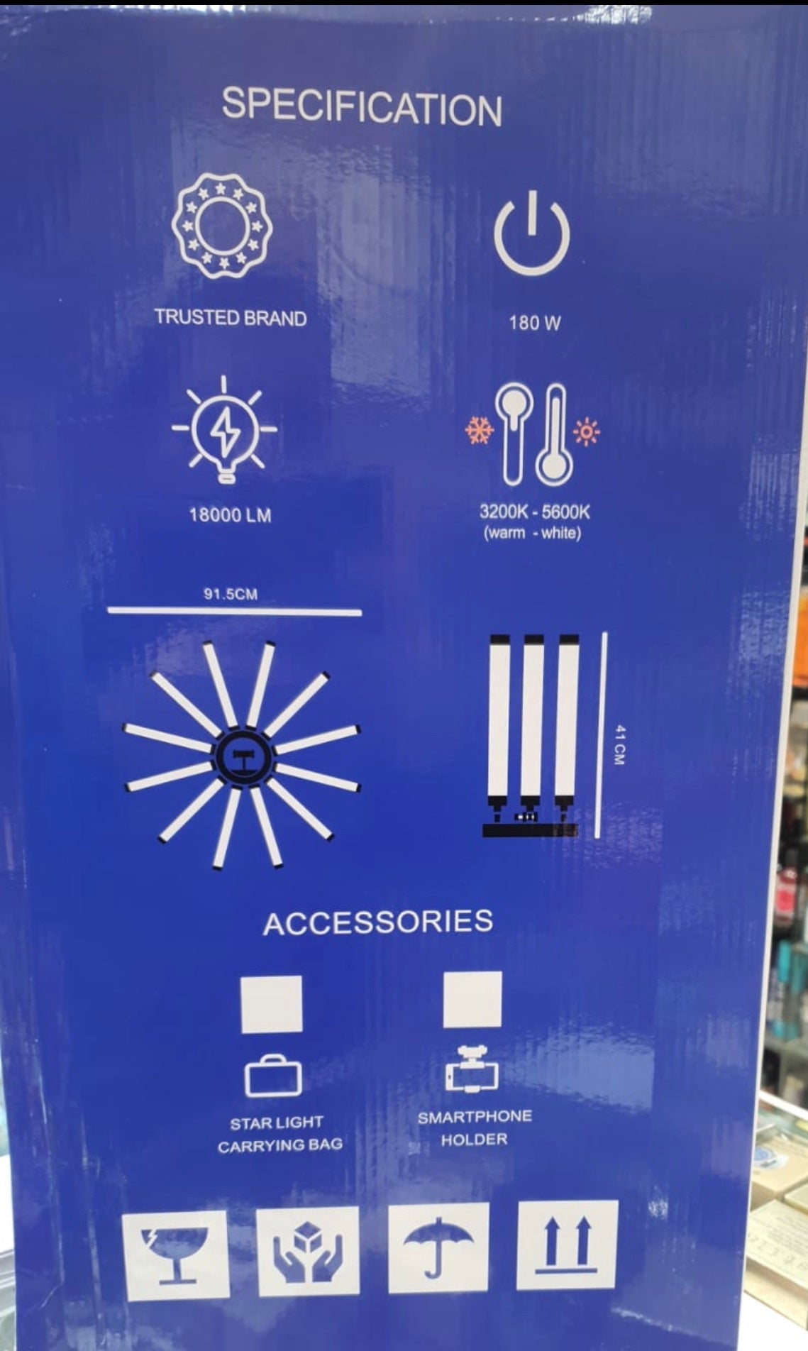 PROFESSIONAL LED STAR LIGHT 12 ARM SUN RING LIGHT