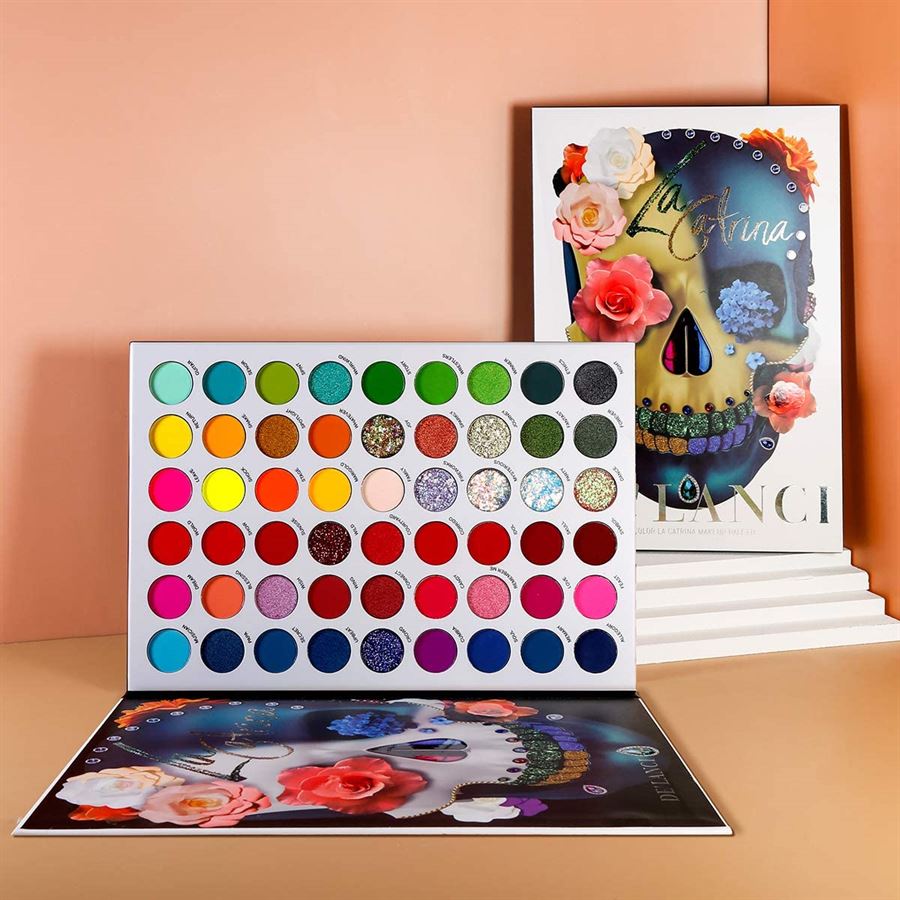 DELANCI LA CATRINA 54 colour makeup palette