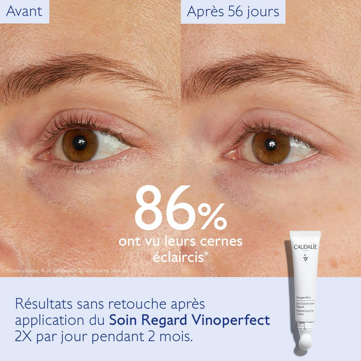 Caudalie Vinoperfect Soin Éclaircissant Regard EYE CREAM 15ml