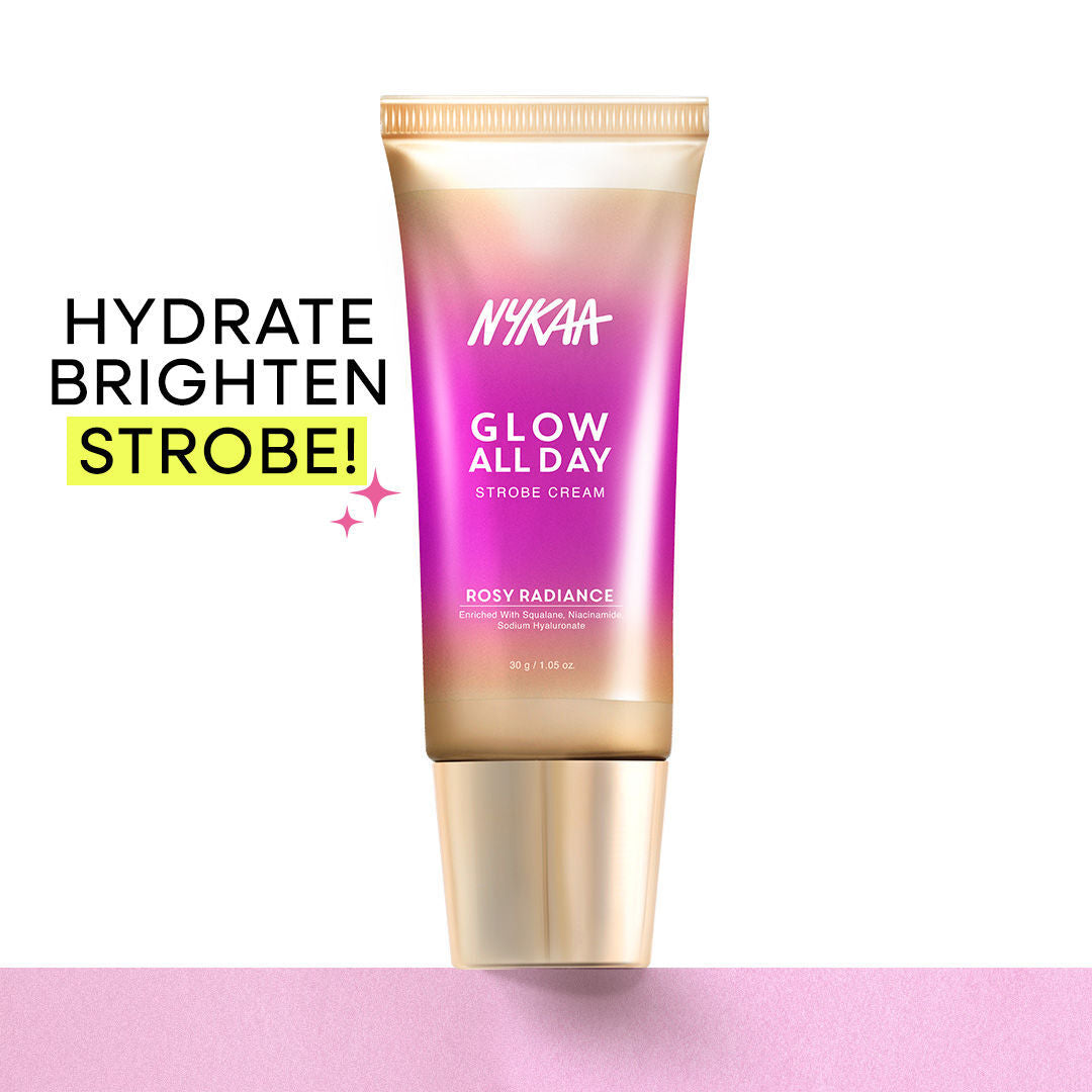 Nykaa Glow All Day Illuminating Strobe Cream + Highlighter + Moisturizer 30g