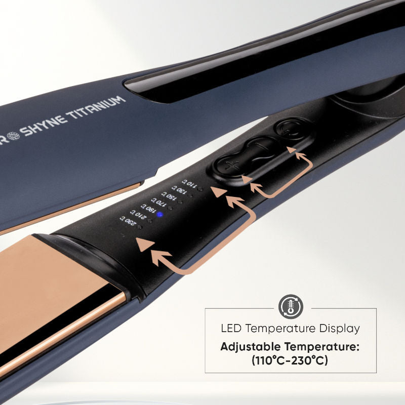 Vega Professional Pro-Shyne Titanium Hair Straightener 14