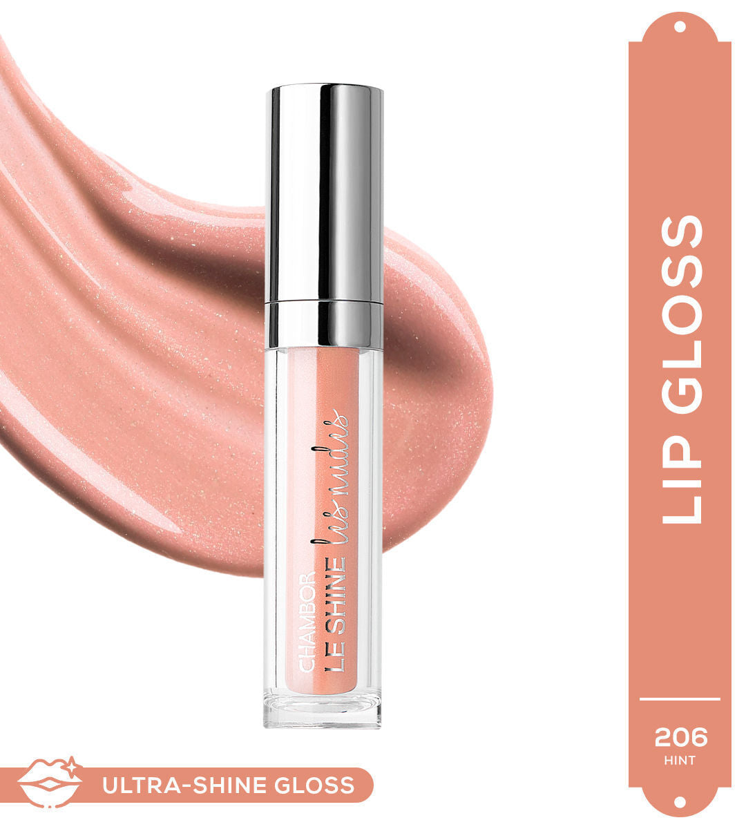 Chambor Le Shine Les Nudes Lip Gloss 4.5ml