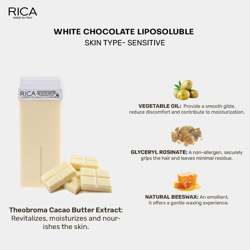 Rica White Chocolate Liposoluable Wax Stick