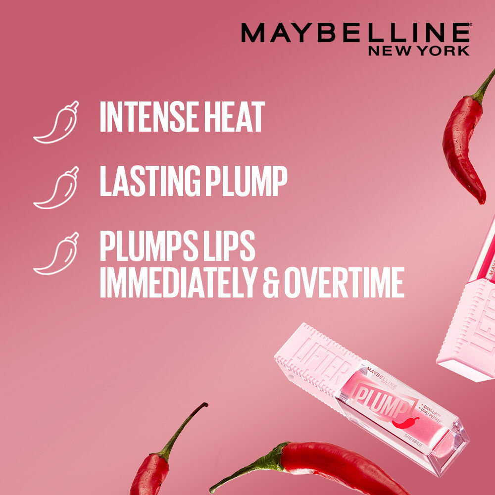 Maybelline New York Lifter Plump - Plumping Lip Gloss (5ml)