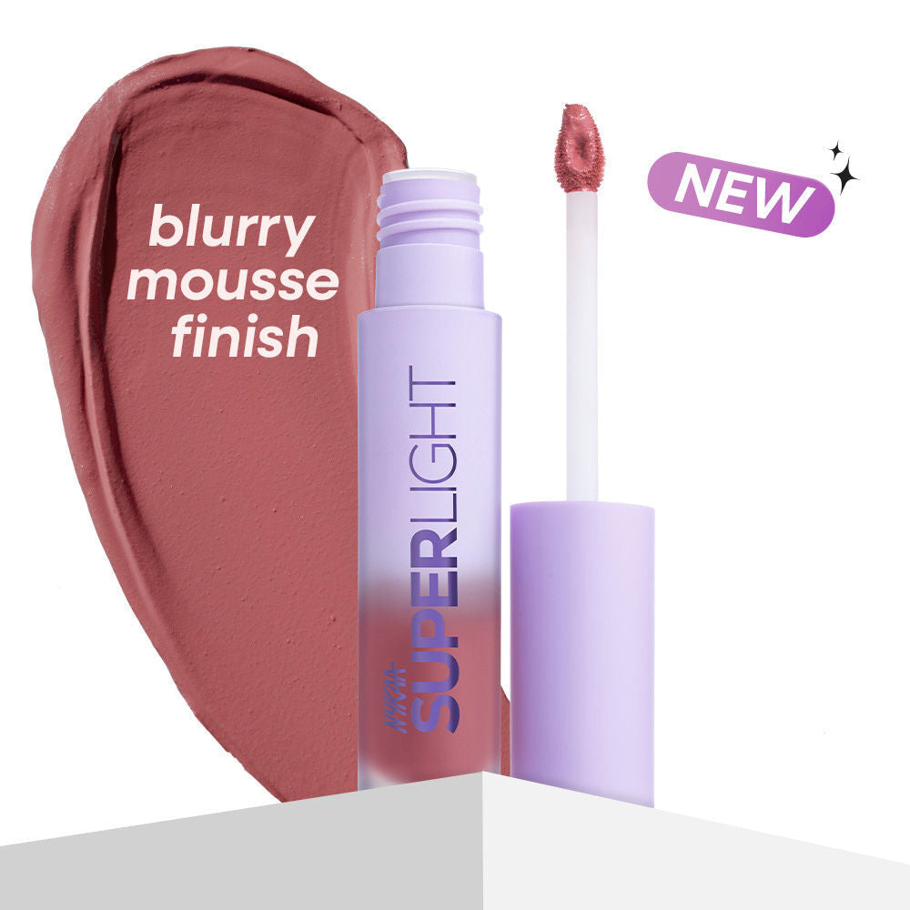 Nykaa Superlight Lip Cloud Airy Mousse Matte Liquid Lipstick for Lip & Cheek (5ml)