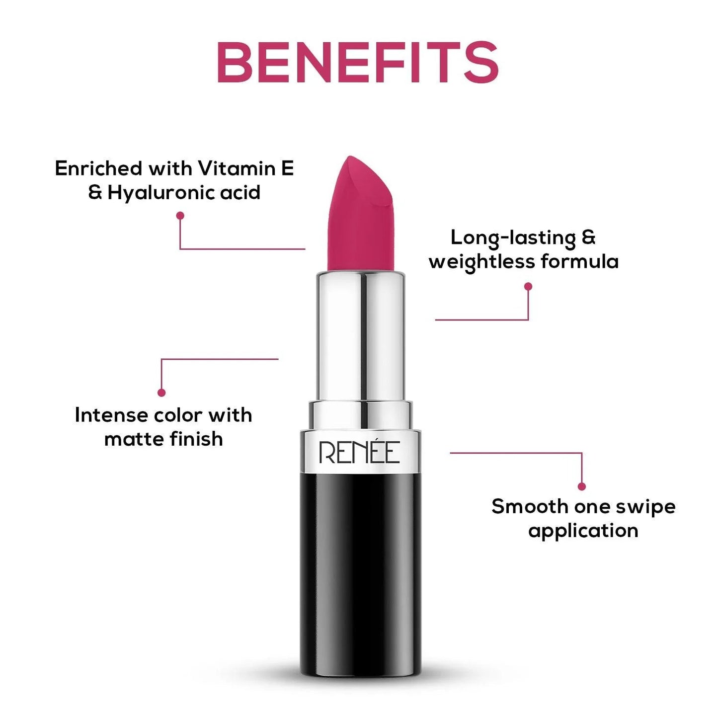 RENEE Stunner Matte Lipstick You 4g