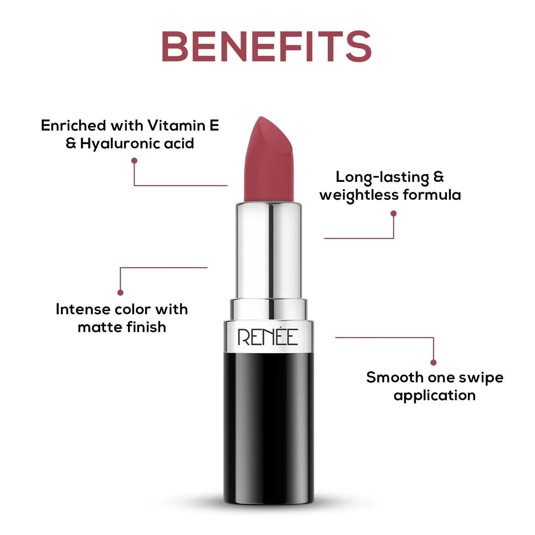 RENEE Stunner Matte Lipstick You 4g