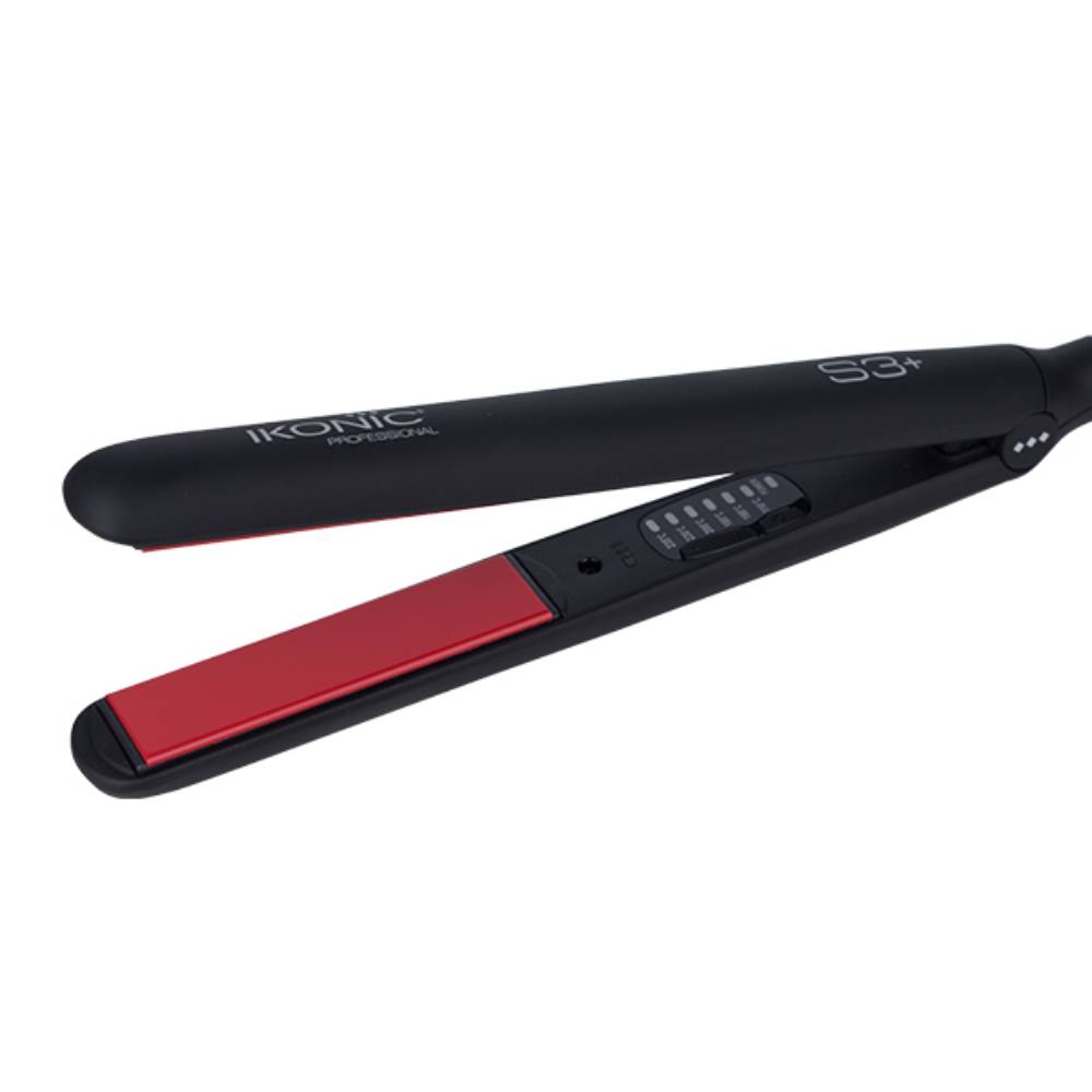 Ikonic Professional S3+ Ceramic Hai Straightener Black