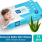 MeeMee Wet Wipes Soft Cleansing Baby Pack of 1  (72 Wipes)