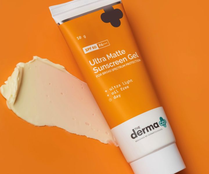 The Derma co Ultra Matte Sunscreen Gel - 50g Prevents Sun Damage | SPF 60 PA+++
