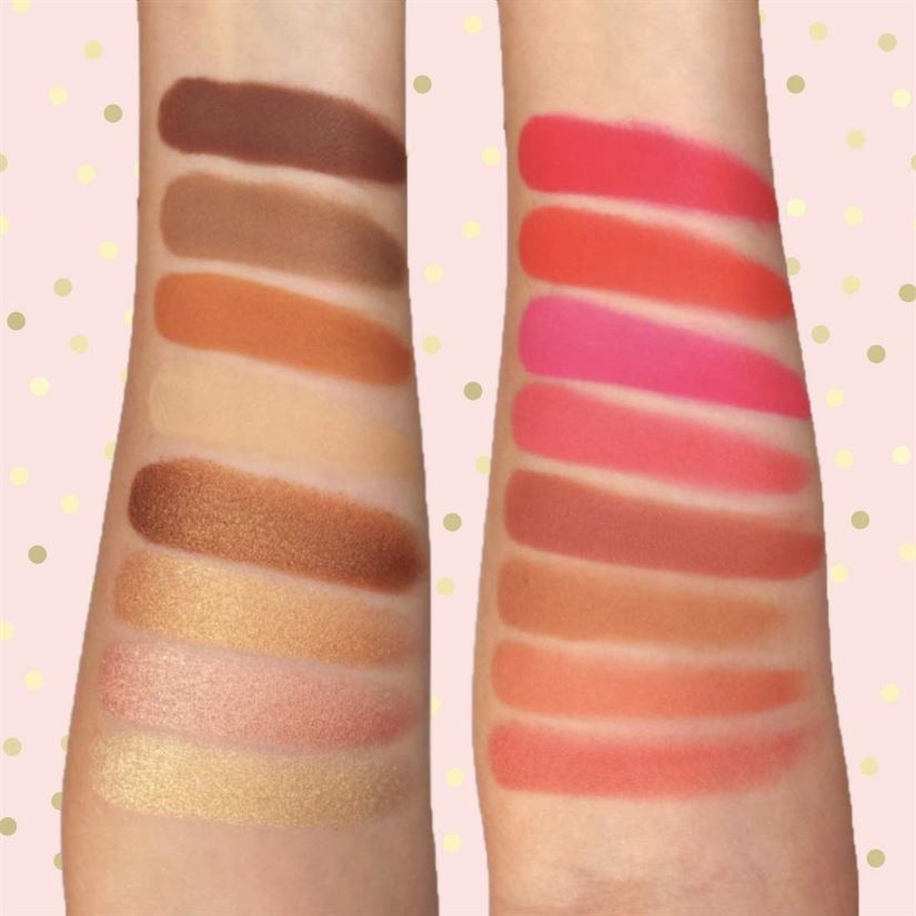 RUDE Pro Butterflies  Blusher Highlighter Contour Palette