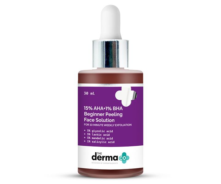 The Derma co 15% AHA+1% BHA Beginner Face Peeling Solution - 30ml